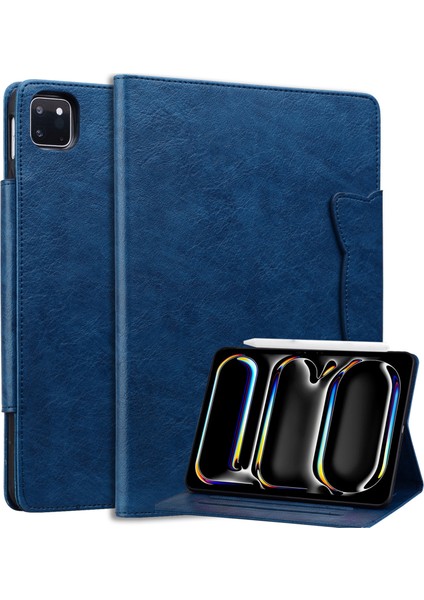 iPad Pro 12 9 Inç (2018 2020 2021 2022) Kart Yuvası Iş Deri Tablet Kılıfı (Yurt Dışından)