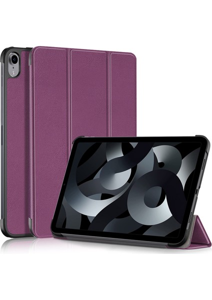 iPad 10.9 (2022) Pu Üç Katlı Stand Tam Vücut Koruyucu Otomatik Uyandırma uyku Tablet Kılıfı (Yurt Dışından)