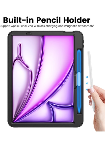 iPad Air 11 (2024) Stil B Otomatik Uyandırma uyku Pu Deri Kart Tutucu Kalem Yuvası ile Standı Tablet Kılıfı (Yurt Dışından) fırsatları