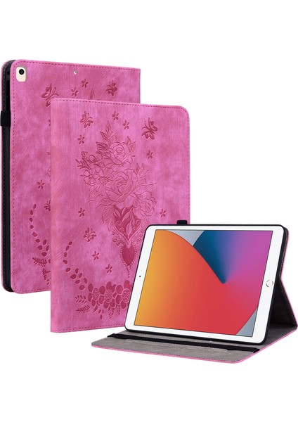 iPad 10.2 (2019 2020 2021) Akıllı Pu Deri Stand Baskılı Tablet Kılıfı (Yurt Dışından)