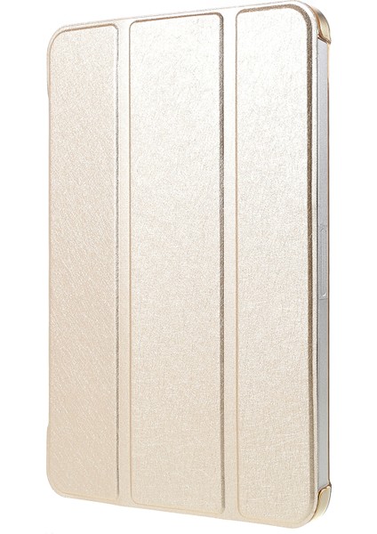 Ipek Doku Düşme Önleyici Üç Katlı Stand Pu Deri Pc Apple iPad Mini (2021) Gold Tablet Kılıfı (Yurt Dışından)
