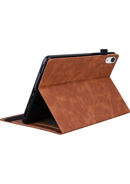 iPad 10.9 (2022) IPAD 10. Nesil Business Folio Standlı Pu Deri Cüzdan Otomatik Uyandırma uyku Elastik Bantlı ve Kalem Tutucu Tablet Kılıfı (Yurt Dışından)