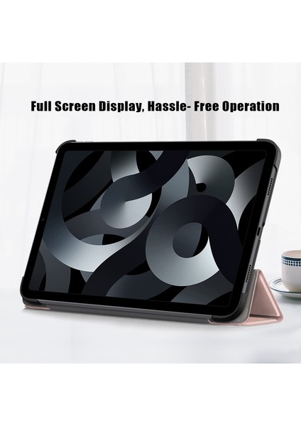 iPad 10.9 (2022) Pu Üç Katlı Stand Otomatik Uyandırma uyku ile Tam Vücut Koruyucu Tablet Kılıfı (Yurt Dışından) modelleri