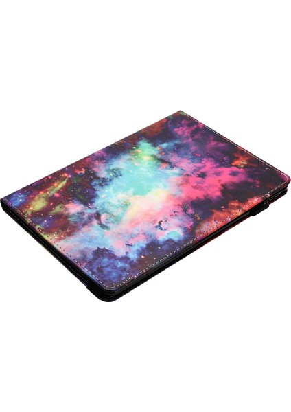 iPad Pro 11 (2024) Desen Baskı Desteği Standı Kart Tutucu Deri Yıldızlı yüzü Tablet Kılıfı (Yurt Dışından)