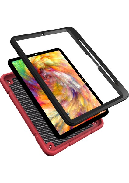 iPad Pro 11 (2024) M4 Standı Pc Tpu Koruyucu Kalem Yuvası Tablet Kılıfı (Yurt Dışından)