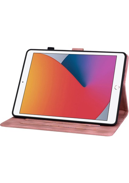 iPad Air (2013) AIR 2 ipad 9 7 Inç (2017 2018) Baskılı Çiçek ile Deri Standı Tablet Kılıfı (Yurt Dışından)