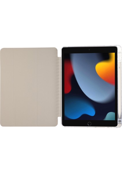 Forestl Digital iPad 10.2 (2019 2020 2021) Deri Üç Katlı Stand Tablet Kılıfı (Yurt Dışından)