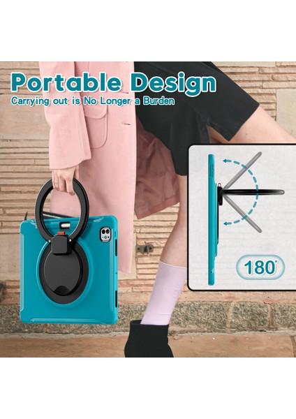 iPad Pro 13 (2024) El Kavrama Tekme Standı Pc Tpu Kalem Yuvası ile Tablet Kılıfı (Yurt Dışından)