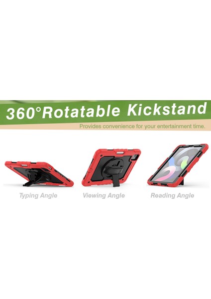 Apple iPad Pro 11 Inç Pc Silikon 360° Dönebilen Stand Kullanışlı Askılı ve Omuz Askılı Tablet Kılıfı (Yurt Dışından) fırsatları