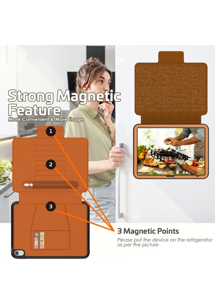 iPad 10.9 (2022) IPAD 10. Nesil Pu Deri Standı Kart Tutucu Akıllı Otomatik Uyku uyandırma ile Manyetik Tablet Kılıfı (Yurt Dışından) fırsatları