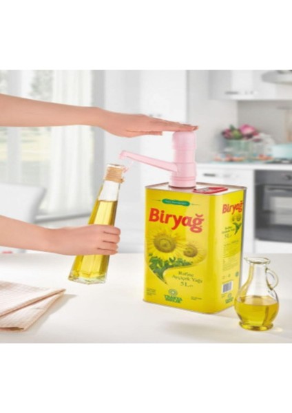 Turkuaz sıvı yağ pompası 5L, 10L, 18L tenekeler için uygun, 3'lü set
