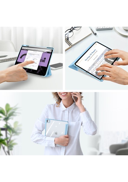 iPad Pro 13 (2024) Otomatik Uyandırma uyku Pu Deri Üç Katlı Stand Tablet Kılıfı (Yurt Dışından) indirimleri