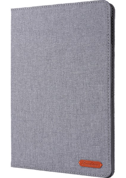 iPad 9 7 Inç (2017 2018) Kumaş Dokusu Deri Koruyucu Kart Yuvası ile Stand Tablet Kılıfı (Yurt Dışından)
