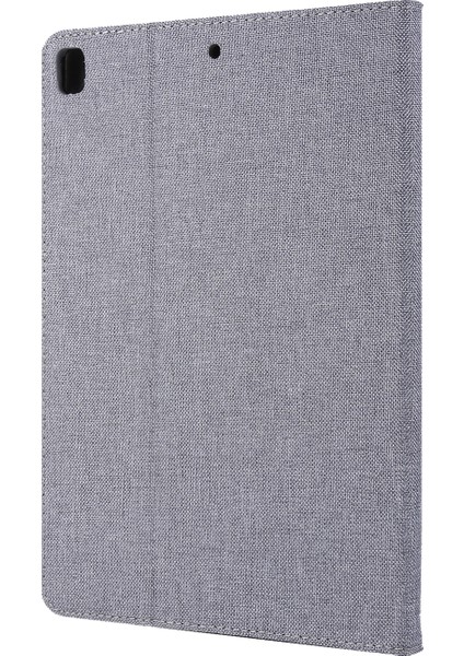 iPad 9 7 Inç (2017 2018) Kumaş Dokusu Deri Koruyucu Kart Yuvası ile Stand Tablet Kılıfı (Yurt Dışından)