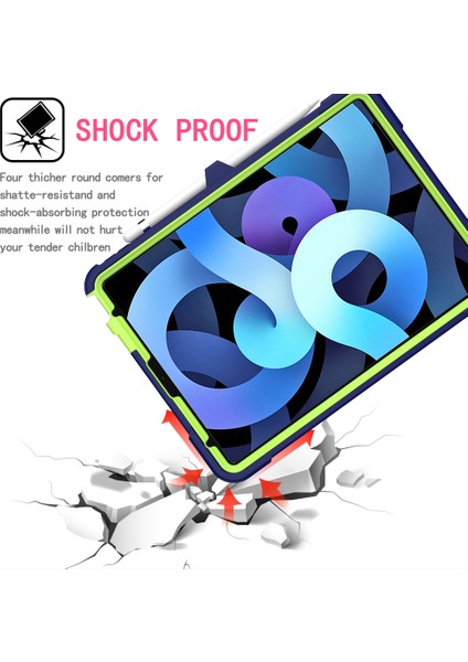 Çift Korumalı Pc ve iPad Pro Döner Tekme Stand Tamlı Silikon 11 Inç Lacivert olivin Tablet Kılıfı (Yurt Dışından) indirimleri