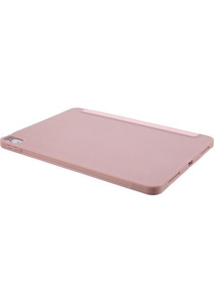 iPad Air 11 (2024) AIR (2022 2020) Kabuğu Üç Katlı Stand Silikon Deri Tablet Kılıfı (Yurt Dışından)