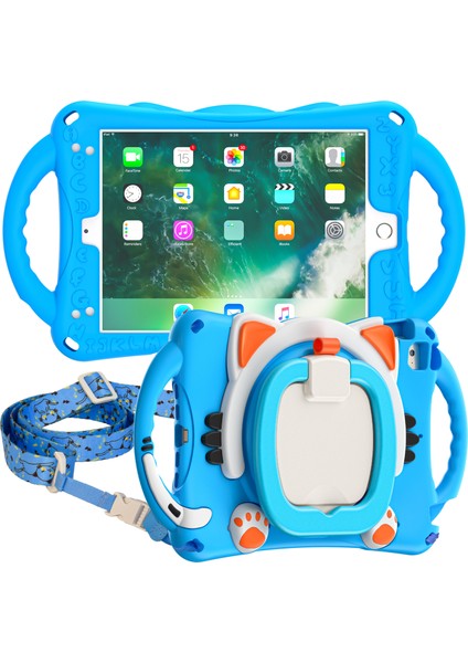 Hafif Döner Tekme Standı Pc Silikon Hibrit iPad Mini 2 3 4 mini Omuz Askılı (2019) 7 9 Inç si turuncu Tablet Kılıfı (Yurt Dışından) fırsatları