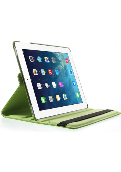 Litchi Deri Pu Deri 360 Derece Döner Standı Folio Elastik Bantlı iPad 4 3 2 Tablet Kılıfı (Yurt Dışından)