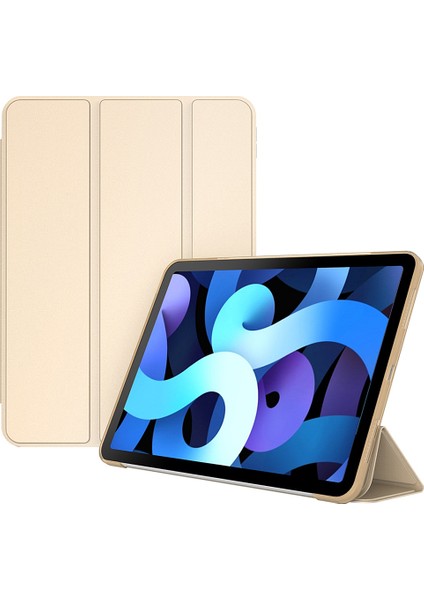 iPad Air (2020 2022) Üç Katlı Stand Pu Deri Tpu Tablet Kılıfı (Yurt Dışından)
