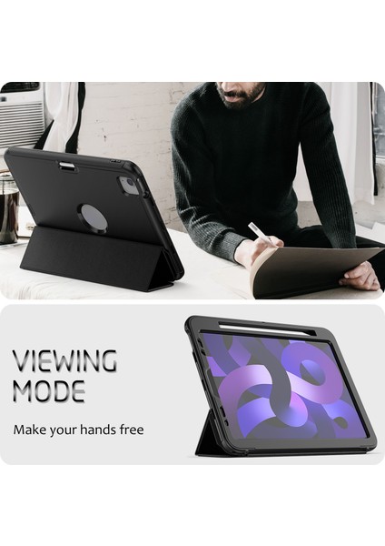 iPad Pro 12.9 Pu Deri Otomatik Uyku uyandırma Akıllı Pc Tpu Kalem Tutuculu Koruyucu Stand Folyo Tablet Kılıfı (Yurt Dışından) modelleri