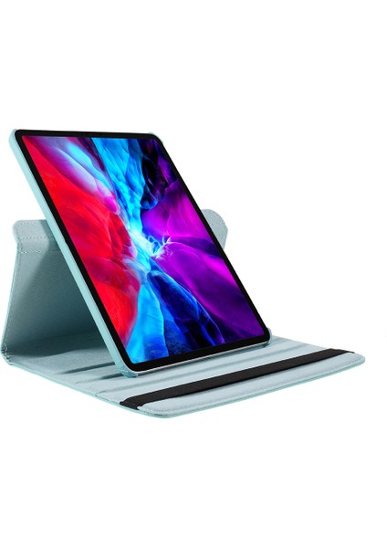 iPad Air 11 (2024) PRO 11 Inç (2022 2021 2020 2018) Elastik Bantlı Litchi Deri Stand Tablet Kılıfı (Yurt Dışından)