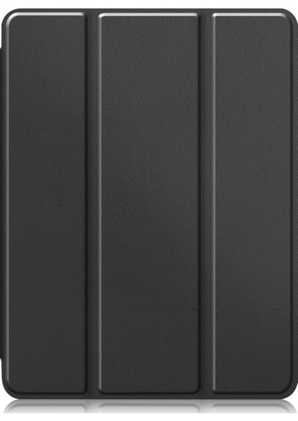 iPad Pro 12.9 (2022 2021 2020 2018) Pu Deri Sağlam Üç Katlı Stand Standı Flip Case (Kalem Yuvalı) Tablet Kılıfı (Yurt Dışından)