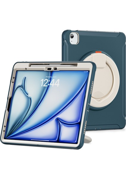 iPad Air 13 (2024) El Kavrama Tekme Standı Pc Tpu Kalem Yuvası ile Peygamber Çiçeği Tablet Kılıfı (Yurt Dışından) fiyatları