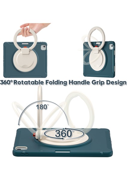 iPad Air 13 (2024) El Kavrama Tekme Standı Pc Tpu Kalem Yuvası ile Peygamber Çiçeği Tablet Kılıfı (Yurt Dışından) fırsatları