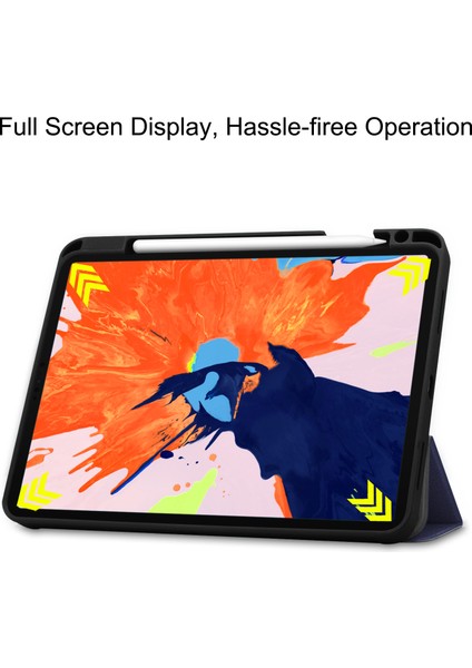Iş Üç Katlı Stand Pu Deri Yumuşak Tpu Arka Otomatik Uyandırma uyku iPad Pro 12.9 Kalem Tutucu ile Tablet Kılıfı (Yurt Dışından) fırsatları