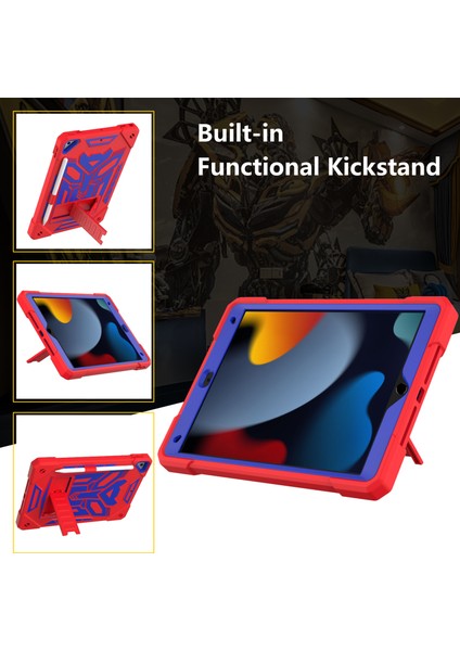 Forestl Digital iPad 10.2 (2019 2020 2021) Silikon Pc Stand Kalem Tutucu omuz Askılı Tablet Kılıfı (Yurt Dışından)