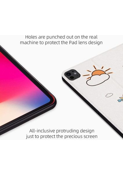 iPad Pro 11 (2024) Sevimli Karikatür Desen Pu Deri Akıllı Çevirme Kedi Tablet Kılıfı (Yurt Dışından) indirimleri
