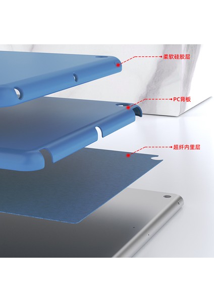 Sıvı Silikon Pc Koruyucu iPad 10.2 (2020 2019) TURUNCU Tablet Kılıfı (Yurt Dışından)