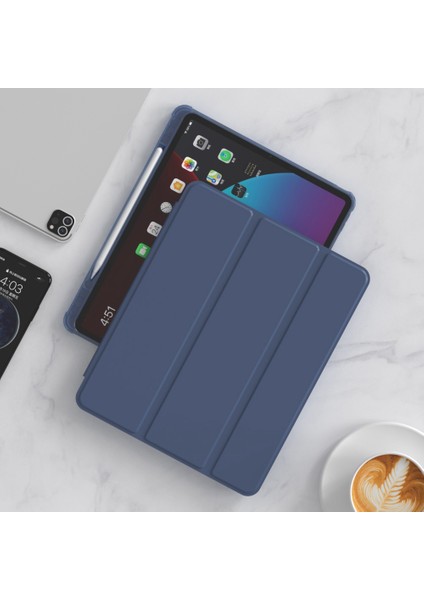 iPad Pro 12.9 Pu Deri Üç Katlı Stand Otomatik Uyku uyandırma Akıllı Kalem Tutucu Tablet Kılıfı (Yurt Dışından) fiyatları