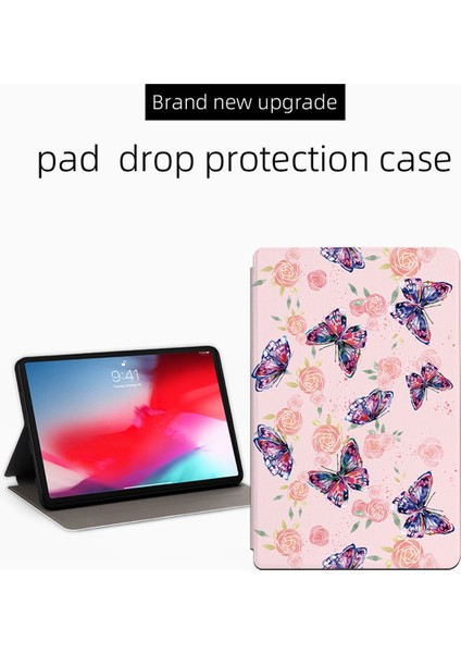 iPad Pro 11 Koruyucu Folyo Çevirin Baskılı Stand ile Tablet Kılıfı (Yurt Dışından) modelleri