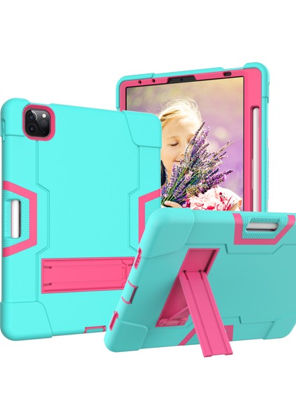 Tpu Pc Combo Arka iPad Pro 11 Inç (2022 2021 2020 2018) Standlı nane i Tablet Kılıfı (Yurt Dışından)