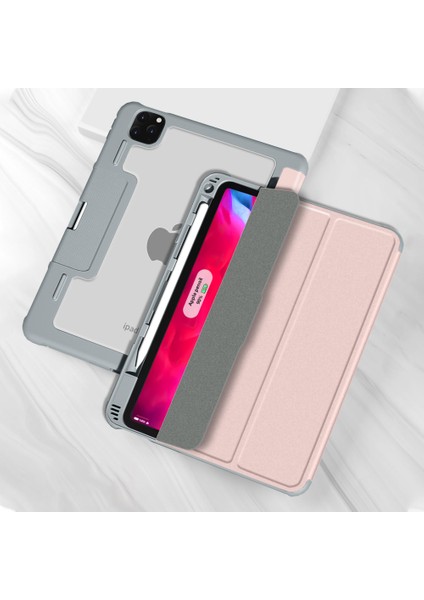iPad Pro Deri Kabuğu 11 Inç (2021) Kalem Yuvalı Standı Tablet Kılıfı (Yurt Dışından)
