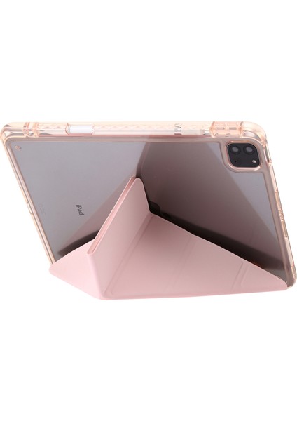iPad Pro 13 (2024) Tpu Akrilik Pu Deri Origami Standı Arka Tablet Kılıfı (Yurt Dışından) modelleri
