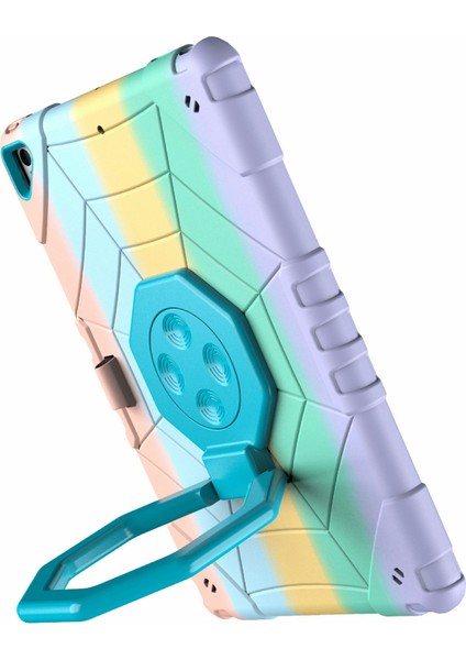 iPad 10.2 (2019 2020 2021) Fidget Oyuncak El Kavrama Pc Tpu Örümcek Gradyan Tablet Kılıfı (Yurt Dışından)