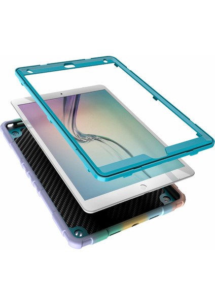 iPad 10.2 (2019 2020 2021) Fidget Oyuncak El Kavrama Pc Tpu Örümcek Gradyan Tablet Kılıfı (Yurt Dışından)