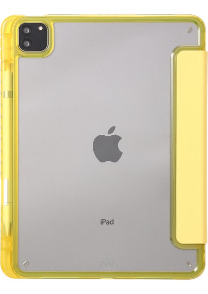 iPad Pro 12.9 Inç (2018 2020 2021 2022) Üç Katlı Standlı Pu Deri Akrilik Tablet Kılıfı (Yurt Dışından) fırsatları