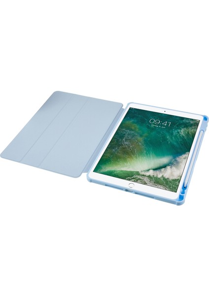 iPad 10.2 (2019 2020 2021) Döner Tekme Standı Pu Deri Tpu Akrilik Düşmeyi Önleyici Koruyucu Tablet Kılıfı (Yurt Dışından)