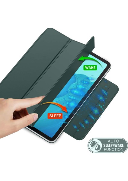 Üç Katlı Stand Otomatik Uyandırma Uyku Pu Deri Manyetik iPad Pro 12 9 Inç (2021) Tablet Kılıfı (Yurt Dışından) fiyatları