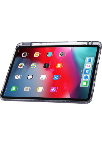 iPad Pro 12.9 (2022 2021 2020 2018) Origami Üç Katlı Stand Pu Deri Akrilik Tablet Kılıfı (Yurt Dışından) modelleri