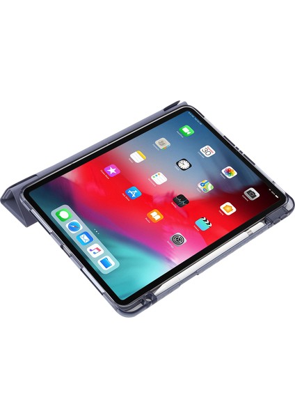 iPad Pro 12.9 (2022 2021 2020 2018) Origami Üç Katlı Stand Pu Deri Akrilik Tablet Kılıfı (Yurt Dışından) fırsatları