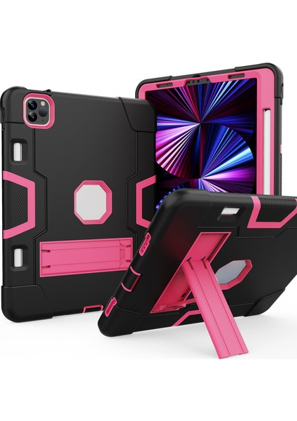 iPad Pro 11 Inç (2022 2021 2020) Tpu Pc ve stand Tablet Kılıfı (Yurt Dışından)