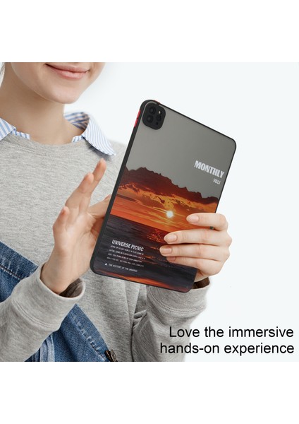 iPad Pro 11 (2020 2021 2022) Pc Tpu Desenli Ince Gün Batımı Tablet Kılıfı (Yurt Dışından) modelleri