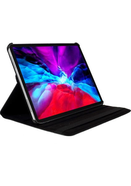 iPad Pro 11 (2024) Döner Standlı Pu Deri Koruyucu Tablet Kılıfı (Yurt Dışından)