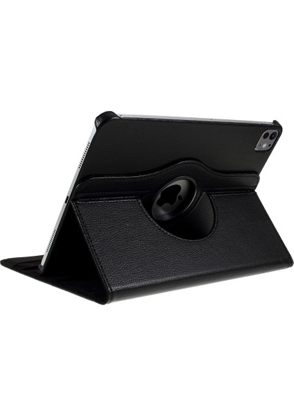 iPad Pro 11 (2024) Döner Standlı Pu Deri Koruyucu Tablet Kılıfı (Yurt Dışından)