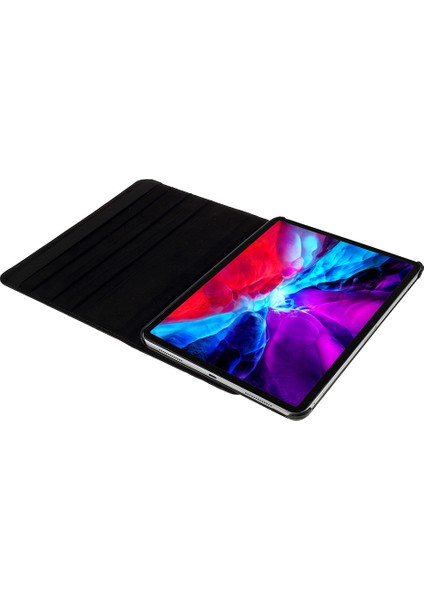 iPad Pro 11 (2024) Döner Standlı Pu Deri Koruyucu Tablet Kılıfı (Yurt Dışından)