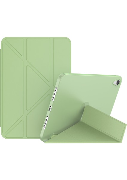 Manyetik Emme Origami Akıllı Tpu Pu Deri iPad Mini (2021) Tablet Kılıfı (Yurt Dışından)